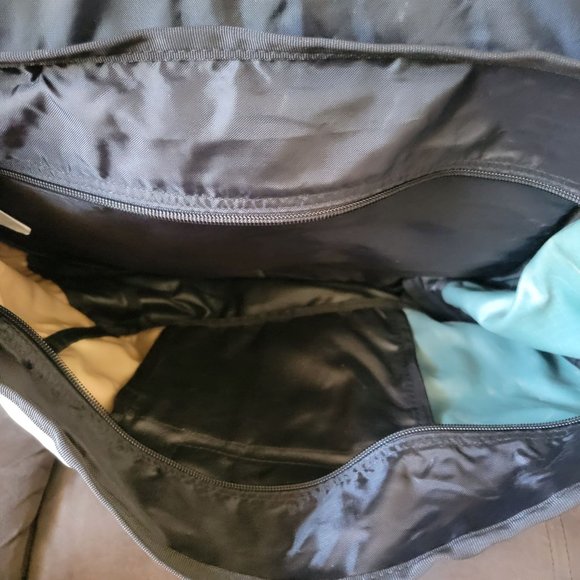 LL Bean Messenger School Collage Work Bag Travel Bag Blue White Black main image 6